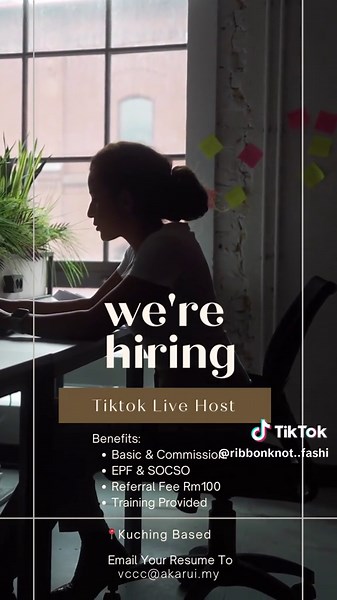 ‼️We're Hiring!‼️Join Our Team as a Live Host! Are you charismatic and energetic? Do you love connecting with audiences in real-time? This is your chance to shine✨ #hiring #hiringnow #livehost #kerjakosongmalaysia #fyp
