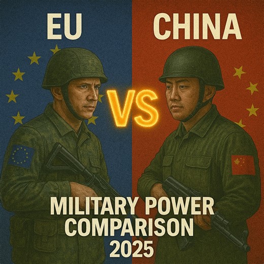 65K views · 340 reactions | European Union vs China Military Power Comparison 2025 China vs EU Military Comparison 2025 #europe #China #EU #military #comparison | Defence Capsule | Facebook
