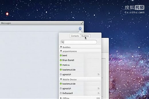 苹果最新系统上Messages (IM 即时通讯软件) 功能预览展示 OS X Messages(流畅)_480x320_512.00K_mpeg4