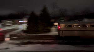 1/12/2024 - Amtrak 30 hustles through Chesterton Indiana | BP and Riversong Railway Photography