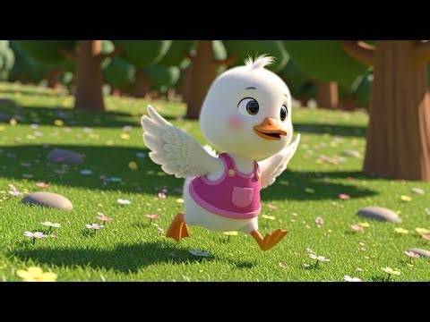 Silly Goose Runs Away | Fun Animal Chase & Playful Song for Kids | Nursery Rhyme