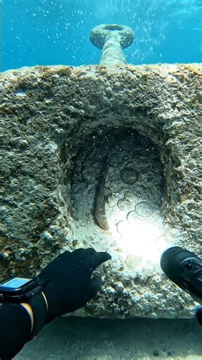 POV: A Stone Anchor Block with a Small Cavity… and Encrusted Relics Inside