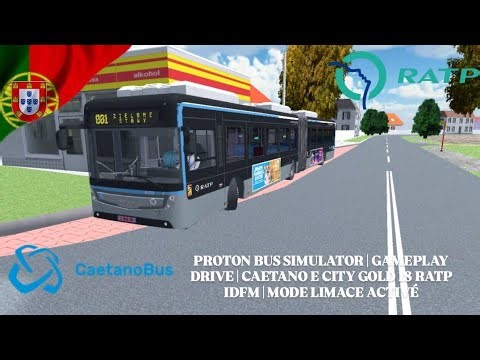 PROTON BUS SIMULATOR | GAMEPLAY DRIVE | CAETANO E CITY GOLD 18 RATP IDFM | MODE LIMACE ACTIVÉ