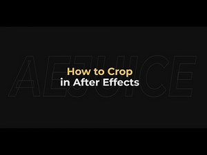 How to Crop in After Effects – AEJuice Tutorials