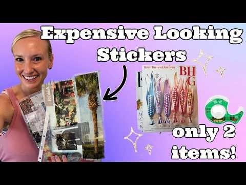 ✨ Create EXPENSIVE-LOOKING Stickers with Just 2 Things! (Magazine + Tape) + Tons of Decoration Ideas