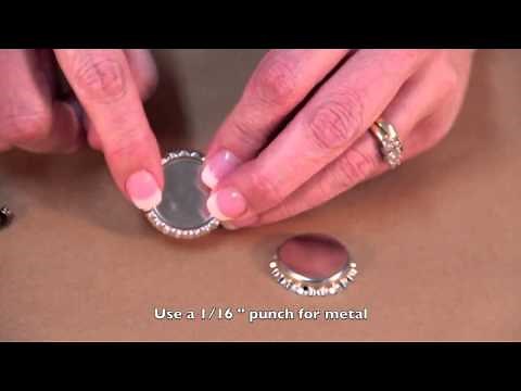 Annie Howes How to Punch a Hole in Bottle Caps