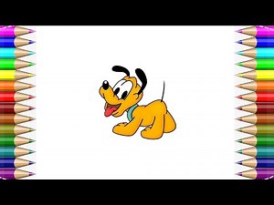 How to Draw Pluto Step by Step 🐶✨ Easy Disney Cartoon Dog Drawing Tutorial #Dog #Pluto #drawing #art