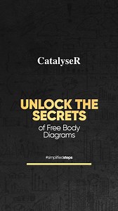 Free body diagrams are important to understand the forces acting on the body and how each physical phenomenon of a moving object works. This video explains 3 important points to remember while drawing Free-body diagrams. #learnwithcatalyser #physics #freebodydiagrams | CatalyseR