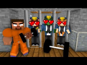 Minecraft, Girl Prison Break + BODY BUILDER HEROBRINE