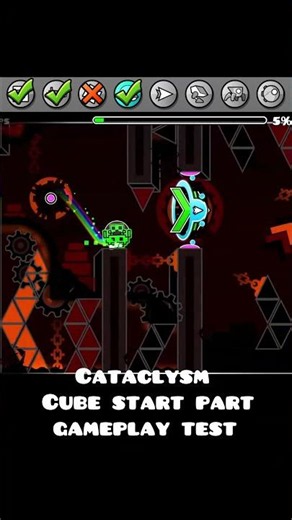Geometry Dash Cataclysm Test #geometrydash #gd #геометридеш #гд #рек #рекомендации #recommendations