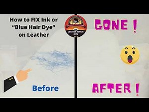 How to Fix Ink or Blue Hair Dye on Leather.