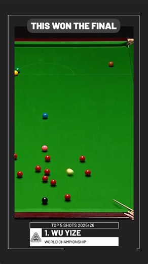 Wu Yize’s Shot That Won The World Final