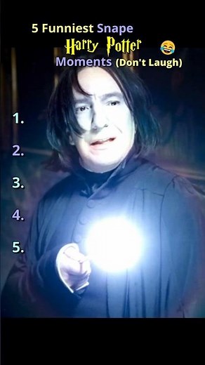 Harry Potter ⚡️Top Iconic Snape Moments 💀✨