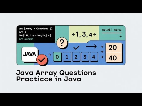 Java Array Question programs (Java Array) New java program to practice array problems.