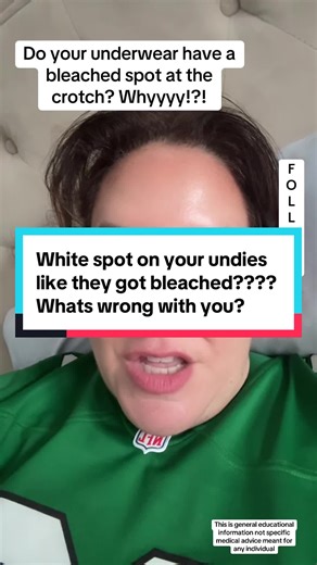 What’s the deal when your undies looked bleached in the crotch and you don’t understand what’s wrong with your discharge! #thevagdoc **** This is general educational information not specific medical advice meant for any individual