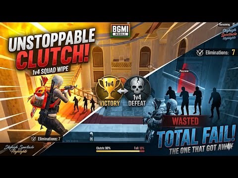 HOW DID I SURVIVE THIS?! (BGMI 1v4 Moments)