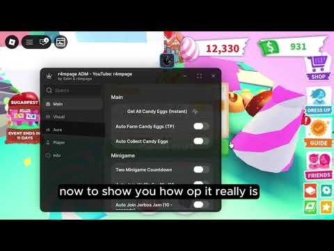 🔥OP ADOPT ME AUTOFARM SCRIPT BUCKS AND CANDYEGGS!🔥