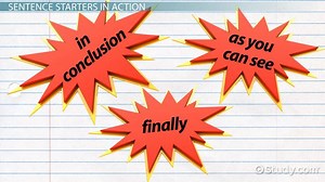 Conclusion Paragraph Starters