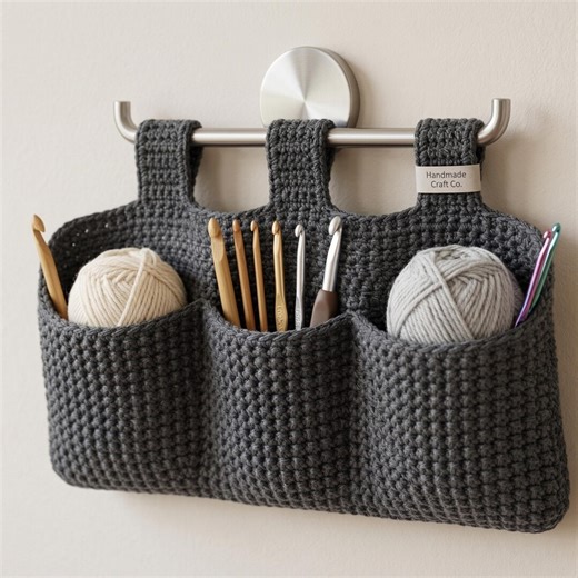 Easy Crochet Walker Caddy Pattern | 3-pocket Organizer PDF | Mobility Aid Accessory | Digital Download - Etsy