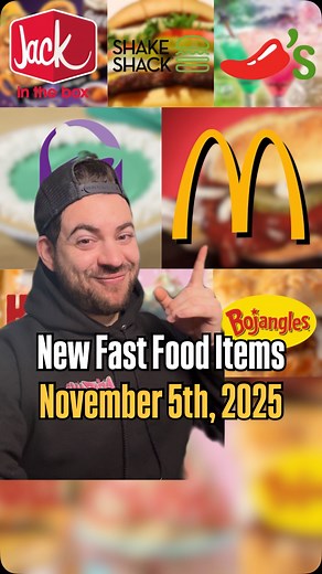 There are some big fast food releases happening this week, y’all— McDonald’s has McBrought back the infamous McRib, Taco Bell’s highly anticipated Baja Blast Pie releases this week, Chili’s is offering two Margs for Wicked this month, plus more from Carvel, The Habit Burger, Bojangles, a Big Shack Burger at Shake Shack, and Jack in the Box with lots of menu drops and a Gremlins Midnight Meal. Are you excited for any of these new fast food releases? #fastfood #foodstagram #mcdonalds #tacobell #ja