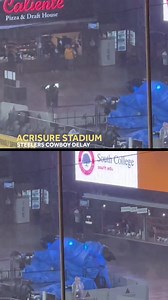 WEATHER DELAY: The rain is coming down hard at Acrisure Stadium. The Steelers-Cowboys game is currently on a weather delay. LATEST UPDATES: http://www.wtae.com/article/steelers-cowboys-weather-delay/62523164 | WTAE-TV Pittsburgh