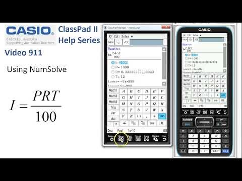 ClassPad Help 911 - Using NumSolve