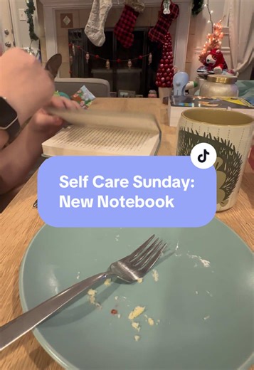• Self Care Sunday • Opening up a new notebook is just *chefs kiss* I’m a stationary obsessed girlie and have always loved buying notebooks/journals. Love the soft cover, crisp pages, and how organized this notebook is! The quality is exceeding the price for sure on this one. Don’t worry, I let Poppy lick the plate! #newnotebook #selfcaresunday #journalwithme #wellnesswholeness #selfcareisntselfish