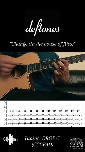 Deftones Change Acoustic Guitar Tutorial