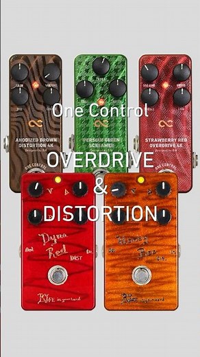 One Controlのオーバードライブ・ディストーションから5機種をピックアップ！【聴き比べ】