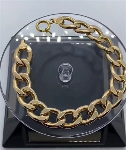 18k Gold Miami Cuban Link Bracelet: Heavy Chain, 11mm - Etsy