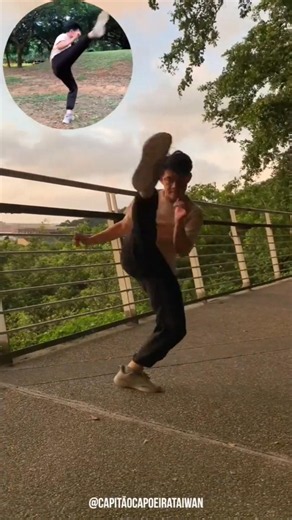 Capoeira basic kick-Queixada(下巴踢-卡波耶拉巴西戰舞基本踢）#capoeira #巴西戰舞 #卡波耶拉 #capitãocapoeirataiwan