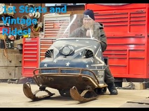 Vintage Snowmobile 1st Starts and Vintage Rides!