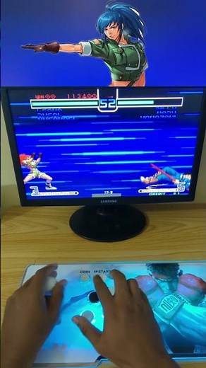 Leona vs Billy | KOF 2002 – Silent Soldier vs Staff Master! ⚔️ #kof #kof2002 #thekingoffighthers