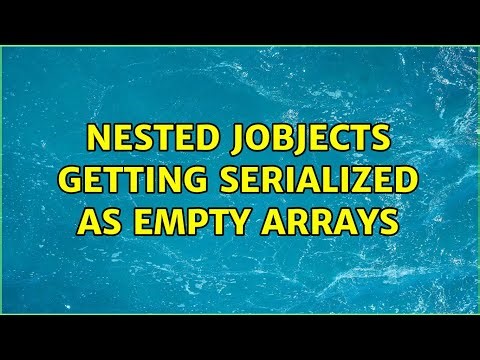 Nested JObjects getting serialized as empty arrays
