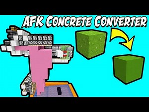 Simple & Fast AFK Concrete Maker (30 minute build) | Minecraft [CHECK description]