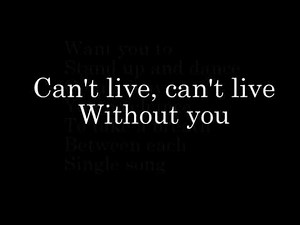 Scorpions - Can't Live Without You Lyrics