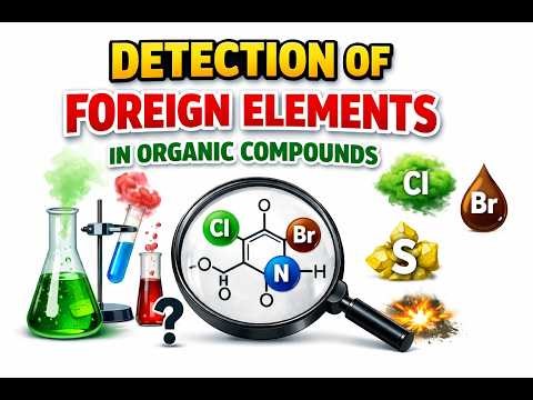 Class-11 ORGANIC CHEMISTRY !! Detection of foreign elements present in organic compounds !
