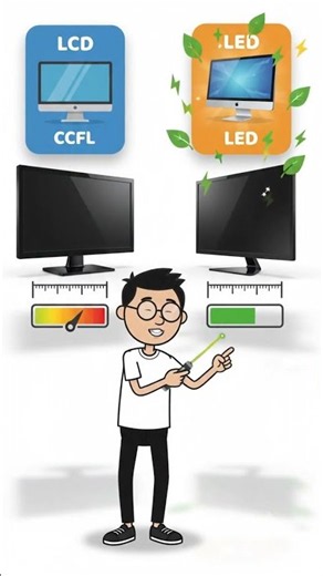 LCD vs LED #LCD #LED #DisplayTechnology #TechComparison #Electronics