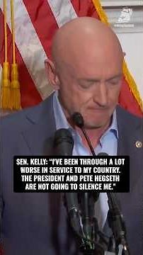 Sen. Mark Kelly says Trump and Hegseth aren't going to silence him: "Enough of your nonsense."
