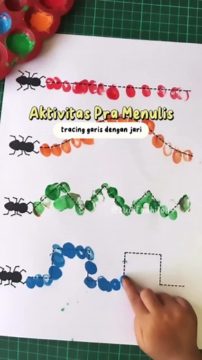 Aktivitas Pre-Writing Finger Painting untuk Anak 2 Tahun