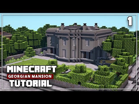 Minecraft Georgian Mansion Tutorial - Part 1 - Easy Minecraft Victorian House Tutorial