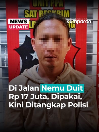Seorang pria berinisial JH (39) menemukan tas berisi uang sebanyak Rp 17 juta milik warga yang terjatuh di jalan, di Kabupaten Tapanuli Tengah (Tapteng). Namun, pria tersebut tidak mengembalikan uang itu ke pemiliknya, melainkan menggunakannya untuk membayar utang dan keperluan pribadi. Kasat Reskrim Polres Tapteng, Iptu Dian AP, menjelaskan penemuan tas tersebut terjadi pada hari Rabu (10/12/2025). Uang itu milik seorang petani bernama Elham Ramadan (25). Tas tersebut berisi dua unit ponsel dan