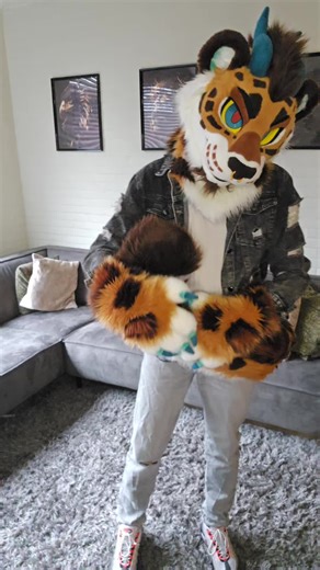 I love my cute protogen bf @Chip the Protogen #furry #protogen #cute #Cookiethedraguar #love