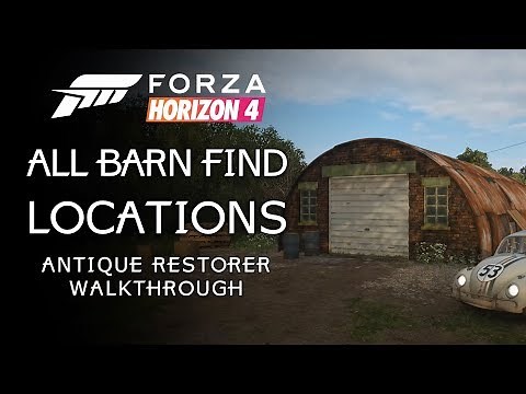 All 15 Barn Find Locations!!! - Forza Horizon 4