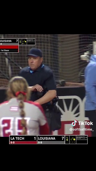 Louisiana Tech vs Louisiana Softball Runner Interference Review