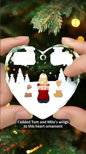 Memorial Glass Ornament To Honor Pets #gifts #giftideas #Christmas #petmemorial
