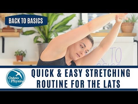 How to stretch your Lats properly!