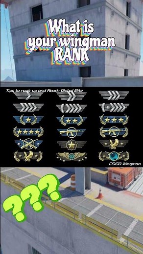 What is your wingman rank??? #csgo #gaming #counterstrikefacts #counterstrike