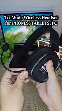Tri-Mode Wireless Headset for Phones, Tablets, PC, Laptops - Onikuma GT839 Bluetooth, Dongle, 3.5mm