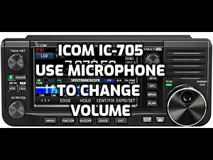 Icom IC-705 Microphone Settings for Volume adjust